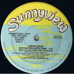 Newcleus Destination Earth (1999) USED VINYL 12INCH 33 S RPM PROMO