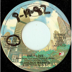 Florence Warner Only Love USED VINYL 7INCH 45 RPM PROMO