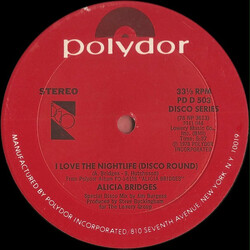 Alicia Bridges I Love The Nightlife (Disco Round) USED VINYL 12INCH 33 S RPM
