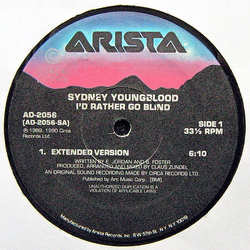 Sydney Youngblood I'd Rather Go Blind Vinyl 12" USED