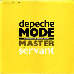 Depeche Mode Master And Servant (An ON-USound Science Fiction Dance Hall Classic) USED VINYL 12INCH 45 RPM SINGLE LIMITED EDITION NUMBERED