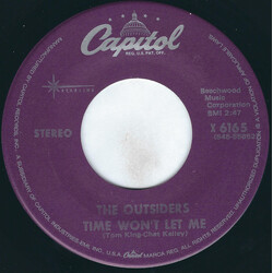 The Outsiders (4) Time Won't Let Me / Girl In Love USED VINYL 7INCH 45 RPM REISSUE STEREO