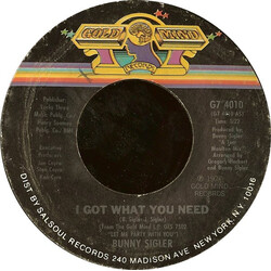 Bunny Sigler I Got What You Need / It's Time To Twist Vinyl 7" USED