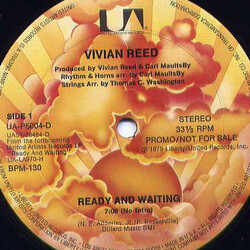 Vivian Reed Ready And Waiting USED VINYL 12INCH PROMO