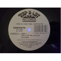 Convicts This Is For The Convicts USED VINYL 12INCH