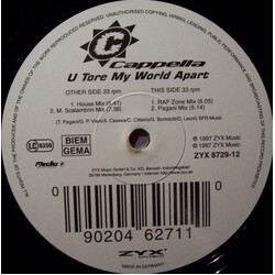 Cappella U Tore My World Apart USED VINYL 12INCH 33 S RPM