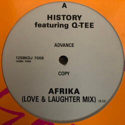 History / Q-Tee Afrika USED VINYL 12INCH 45 RPM ADVANCE PROMO