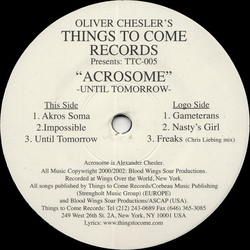 Acrosome Until Tomorrow Vinyl 12" USED