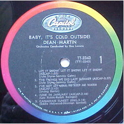 Dean Martin Baby, It's Cold Outside Vinyl LP USED