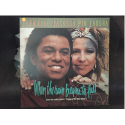 Jermaine Jackson / Pia Zadora / Jimmy and the Mustangs When The Rain Begins To Fall USED VINYL 12INCH 33 S RPM SINGLE PROMO