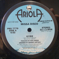 Missa Disco Kyrie USED VINYL 12"