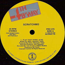 Scratchmo Play That Thing VINYL 12" USED