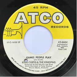 King Curtis & The Kingpins Games People Play USED VINYL 7INCH 45 RPM SINGLE