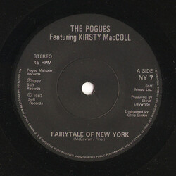 The Pogues / Kirsty MacColl Fairytale Of New York USED VINYL 7INCH 45 RPM SINGLE STEREO