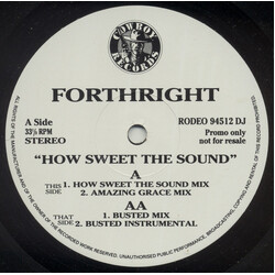 Forthright How Sweet The Sound VINYL 12" USED
