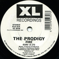 The Prodigy Fire / Jericho VINYL 7" USED