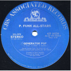 P-Funk All Stars Generator Pop / Hydraulic Pump USED VINYL 12INCH 33 S RPM