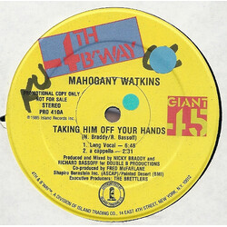 Bernice Watkins Taking Him Off Your Hands Vinyl 12" USED