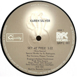 Karen Silver Set Me Free USED VINYL 12INCH 33 S RPM