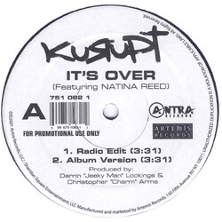 Kurupt It's Over USED VINYL 12INCH 33 S RPM SINGLE PROMO