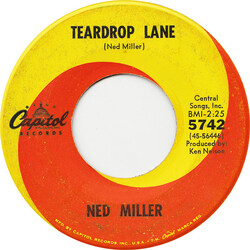 Ned Miller Teardrop Lane / Lorraine USED VINYL 7INCH 45 RPM SINGLE
