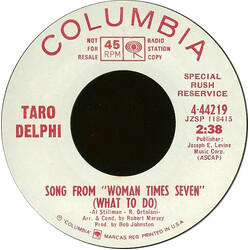 Taro Delphi Song From "Woman Times Seven" (What To Do) USED VINYL 7INCH 45 RPM PROMO