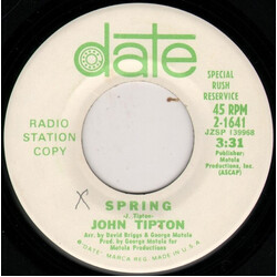 John Tipton Spring USED VINYL 7INCH 45 RPM PROMO
