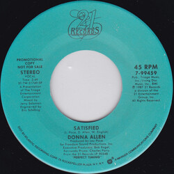 Donna Allen Satisfied Vinyl 7" USED