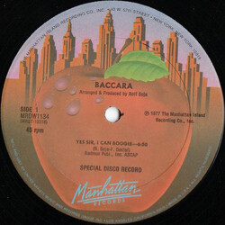 Baccara Yes Sir, I Can Boogie VINYL 12" USED