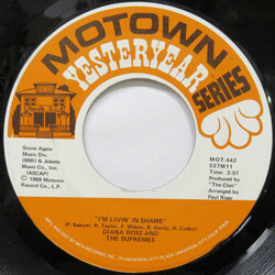 The Supremes I'm Livin' In Shame / Someday We'll Be Together USED VINYL 7INCH 45 RPM REISSUE