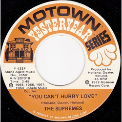The Supremes You Can't Hurry Love / My World Is Empty Without You USED VINYL 7INCH 45 RPM SINGLE