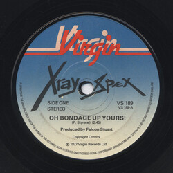 X-Ray Spex Oh Bondage Up Yours! USED VINYL 7INCH 45 RPM SINGLE