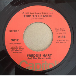 Freddie Hart And The Heartbeats Trip To Heaven / Look-A Here USED VINYL 7INCH 45 RPM SINGLE
