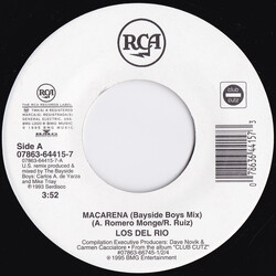Los Del Rio / Scatman John Macarena / Scatman (Ski-Ba-Bop-Ba-Dop-Bop) USED VINYL 7INCH 45 RPM