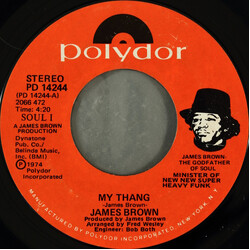 James Brown My Thang USED VINYL 7INCH 45 RPM STYRENE STEREO