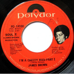 James Brown I'm A Greedy Man USED VINYL 7INCH 45 RPM SINGLE