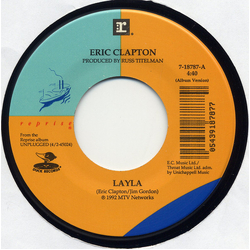 Eric Clapton Layla USED VINYL 7INCH 45 RPM SINGLE