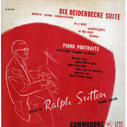 Ralph Sutton (2) Bix Beiderbecke Suite / Piano Portraits Vinyl LP USED