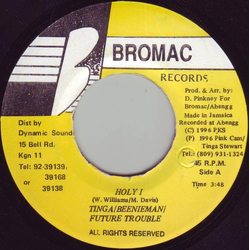 Tinga Stewart / Beenie Man / Future Troubles Holy I Vinyl 7" USED