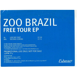 Zoo Brazil Free Tour EP USED VINYL 12INCH 33 S RPM EP PROMO WHITE LABEL
