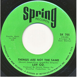 Luv Co. Things Are Not The Same USED VINYL 7INCH 45 RPM SINGLE