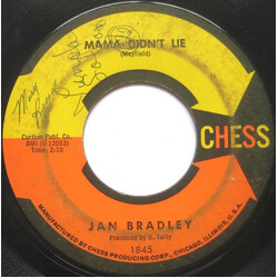Jan Bradley Mama Didn't Lie / Lovers Like Me USED VINYL 7INCH SINGLE 45 RPM