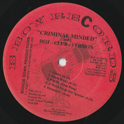 Boogie Down Productions Criminal Minded (Hot-Club-Version) Vinyl LP USED