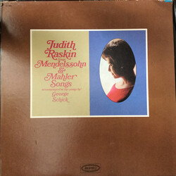 Judith Raskin / Gustav Mahler / Felix Mendelssohn-Bartholdy / George Schick Judith Raskin Sings Mendelssohn & Mahler Songs Vinyl LP USED