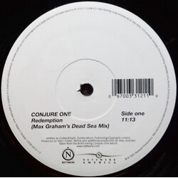 Conjure One Redemption USED VINYL 12INCH 33 S RPM SINGLE