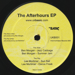 Ben Morgan / Lee Mortimer The Afterhours EP Vinyl 12" USED