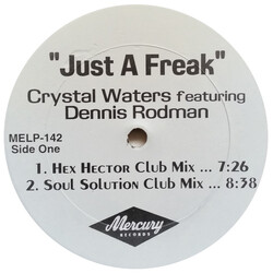 Crystal Waters / Dennis Rodman Just A Freak USED VINYL 12INCH PROMO 33 S RPM