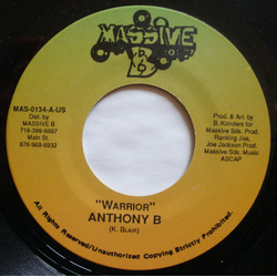 Anthony B Warrior Vinyl 7" USED