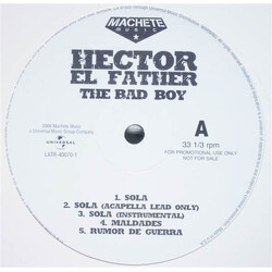 Hector El Father The Bad Boy Vinyl LP USED