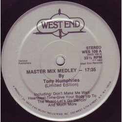 Various Master Mix Medley By Tony Humphries VINYL 12" USED